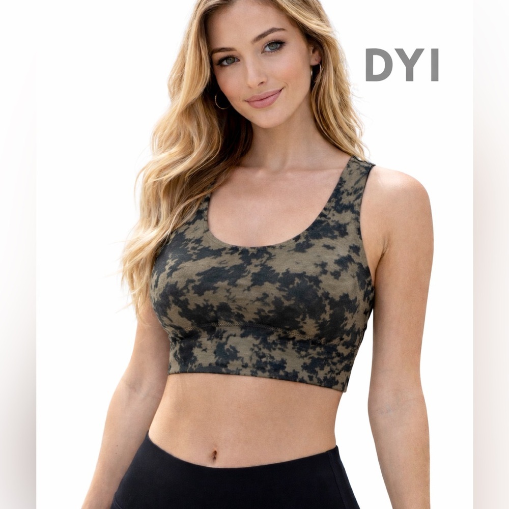 DYI Define Your Inspiration Elevate Bra Bionic Black and Army Green  XSmall